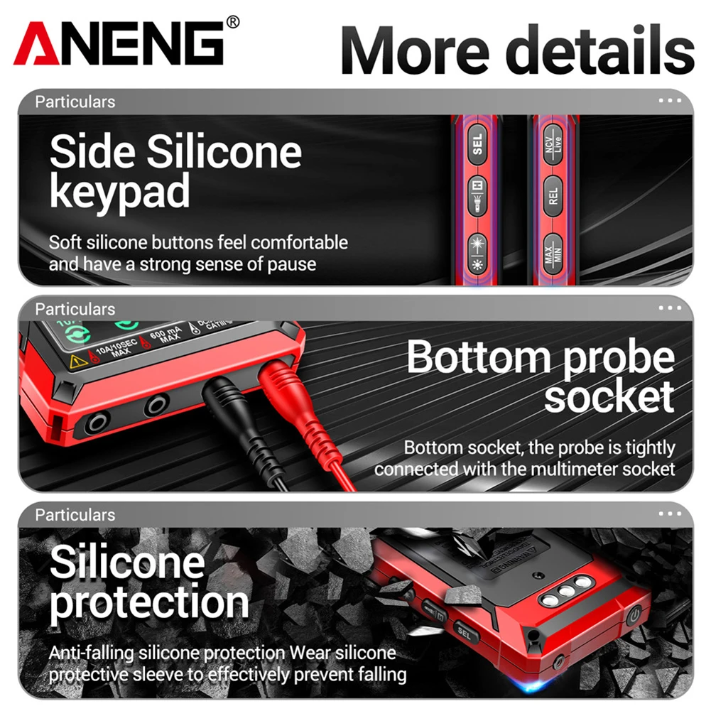 Омметр емкости 9999 отсчетов тестер напряжения переменного/постоянного тока с