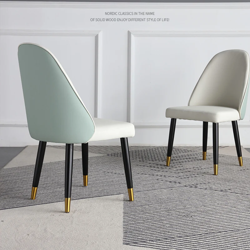 

Nordic Lounge Chairs Designer Waiting Bedroom Office Balcony Kitchen Dining Chairs Salon Postmodern Cadeira Library Furniture