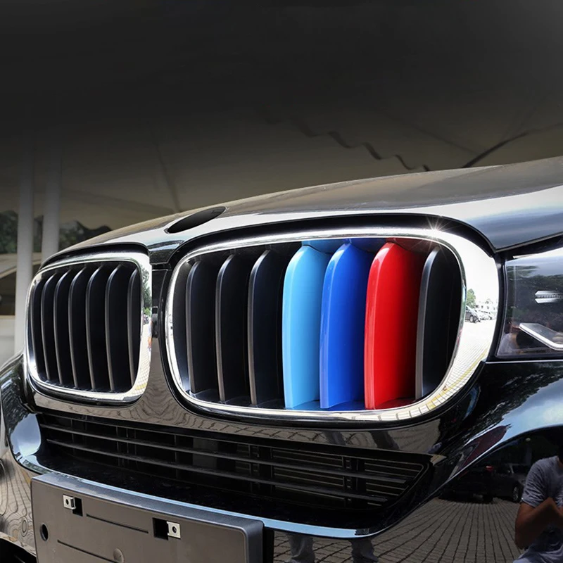3 шт. накладка на решетку автомобиля для BMW X1 X2 X3 X4 X5 X6 X7 E84 F48 F49 F39 E83 F25 G01 F26 G02 E70 F15 E53 G05 E71 E72 F16 G06 G07 (art.: 3920cf2bdbf2b) - 3920cf2bdbf2b