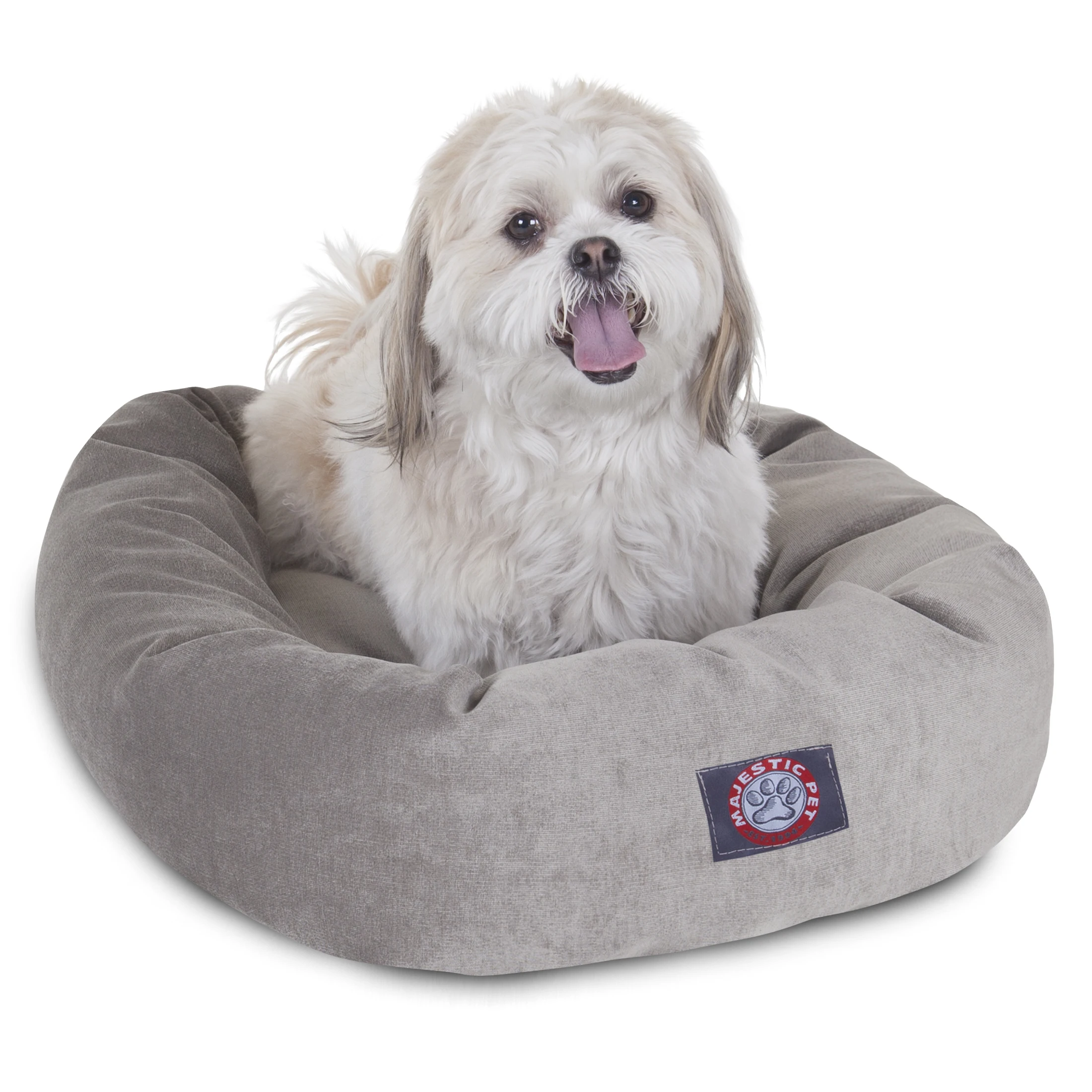 

Velvet Bagel Pet Bed For Dogs, Vintage, Small