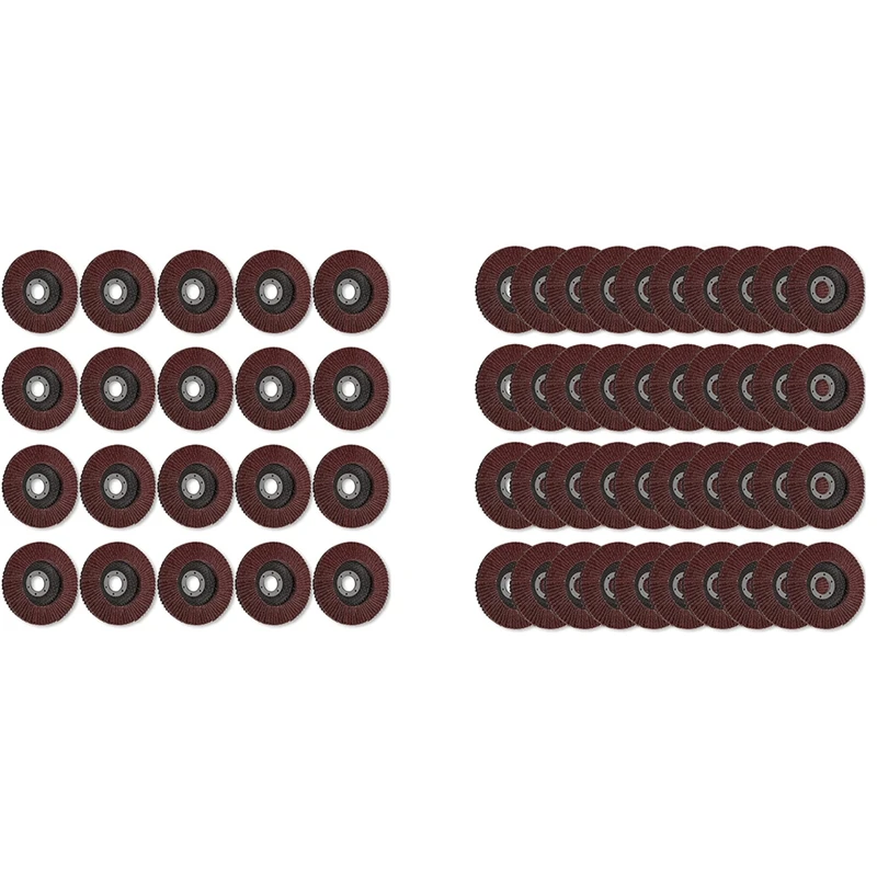 

Big deal 4 1/2 Inch Flap Discs Angle Grinder Sanding Discs Assorted 40/60/80/120 Grit Flap Sanding Disc