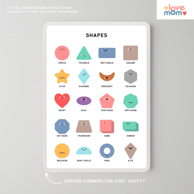 

Минималистичная образовательная настенная табличка ламинированного размера A4-прочная, многоразовая и водонепроницаемая