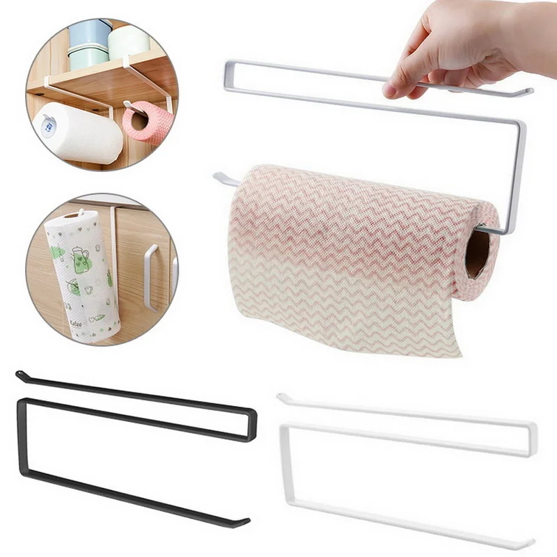 

2023 Kitchen Bathroom Toilet Paper Holder Tissue Storage Organizers Racks Roll Paper Holder Hanging Towel Stand Home Decoration