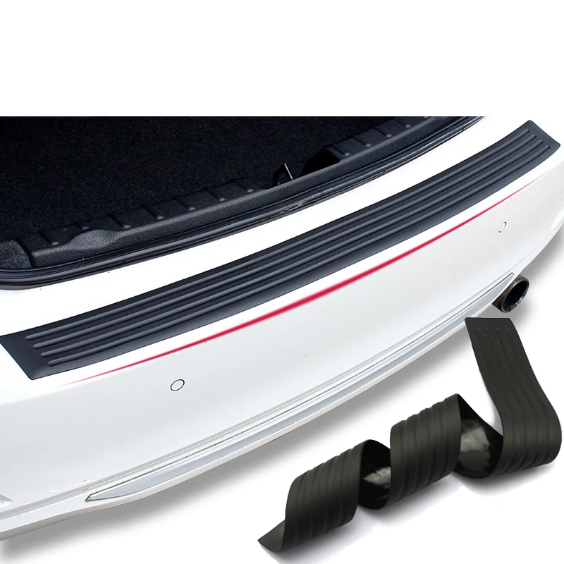 

Car Styling Rear Bumper Rubber Protection Stickers For Skoda Octavia A2 A5 A7 Fabia Rapid Superb Yeti Roomster Kodiaq Citigo