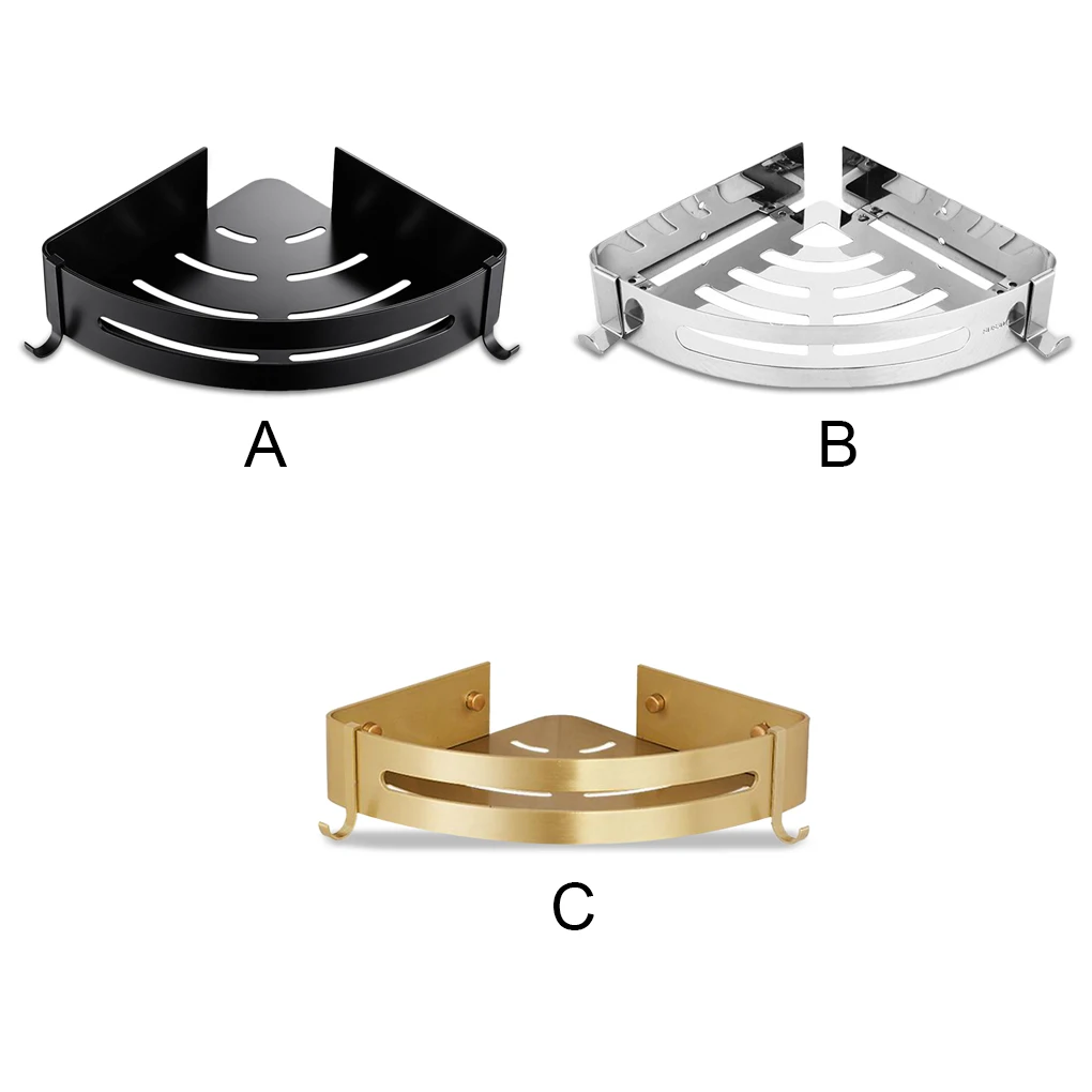 Угловая треугольная полка для ванной комнаты настенный стеллаж хранения в