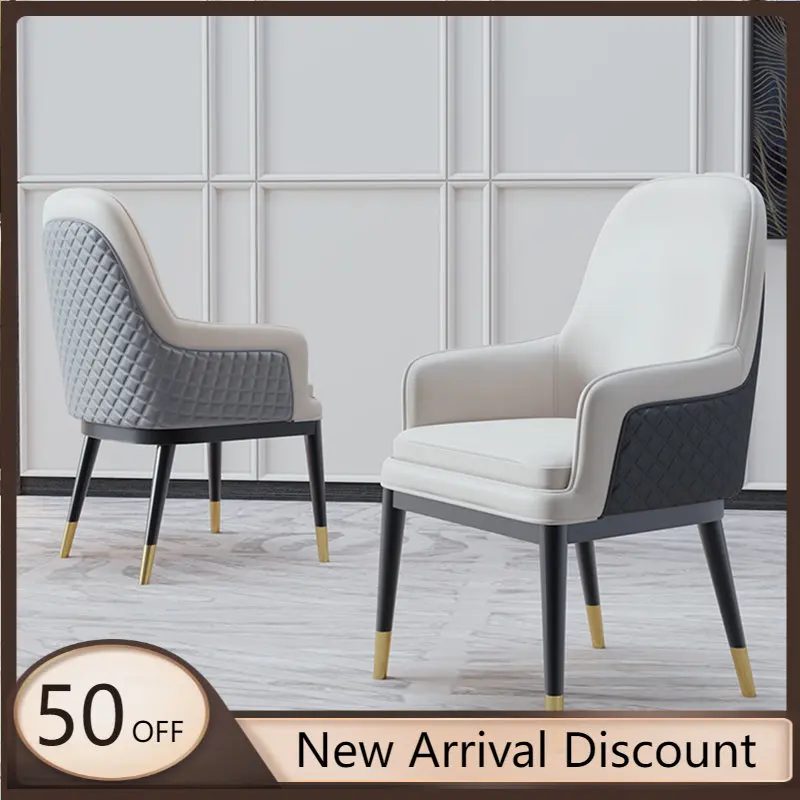 

Современный металлический подлокотник, ресепшн, минималистичные обеденные стулья, дизайнерская спинка, домашняя мебель Cadeira