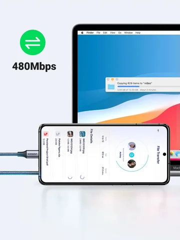 UGREEN 60 Вт USB C-кабель 100 Вт Тип C к Типу C Кабель 3A PD Быстрая зарядка данных 25 см 50 см 1 м 1,5 м 2 м 3 м Нейлоновая оплетка для телефона ноутбука