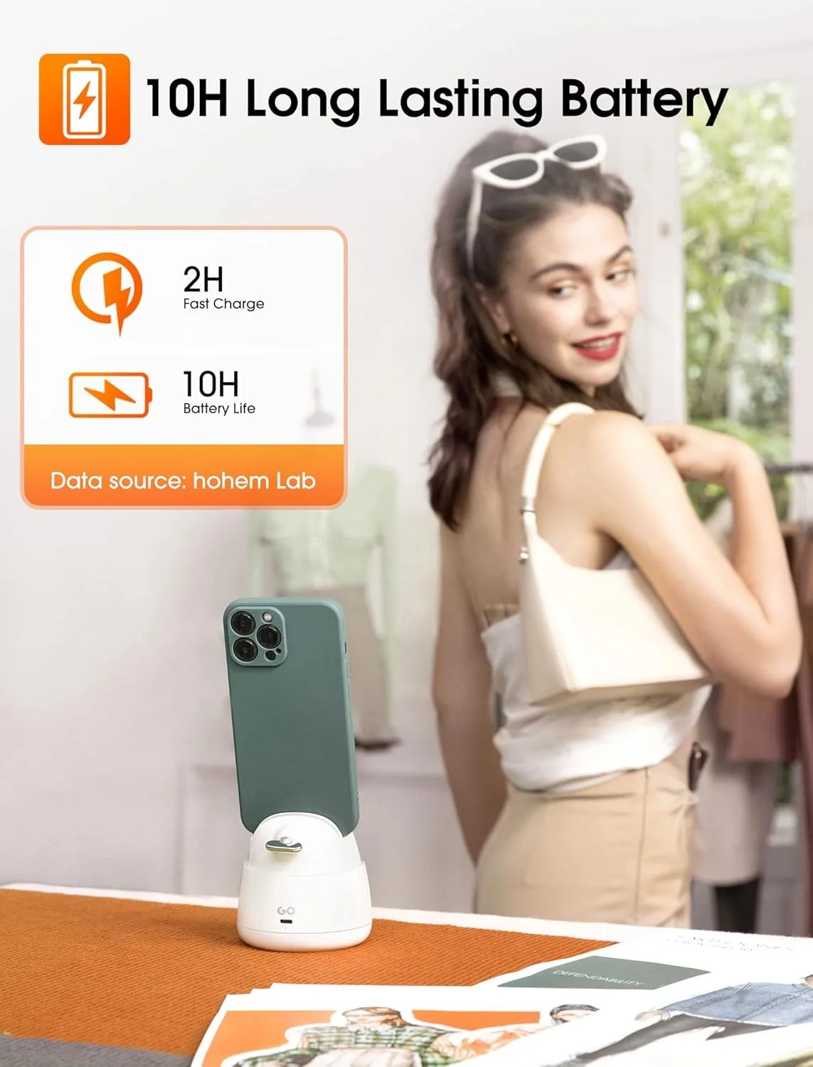 Hohem Official-website iSteady GO Селфи-палка Стабилизатор мобильного телефона 2-осевой стабилизатор подвеса Ai для смартфона или iPad (art.: 3920cd95ceb4b) - 3920cd95ceb4b
