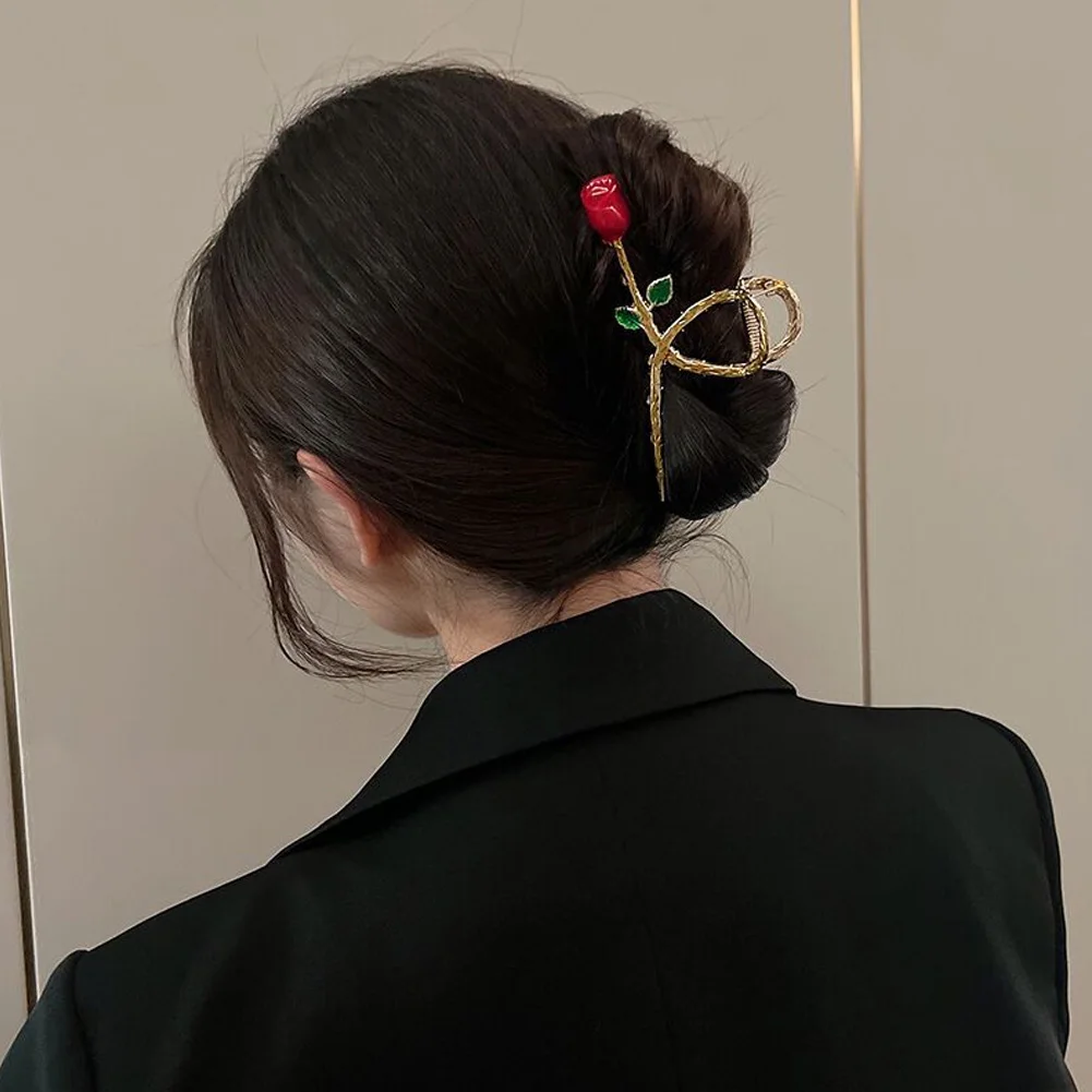 Набор заколок для волос с цветком розы женщин аксессуары из металлического