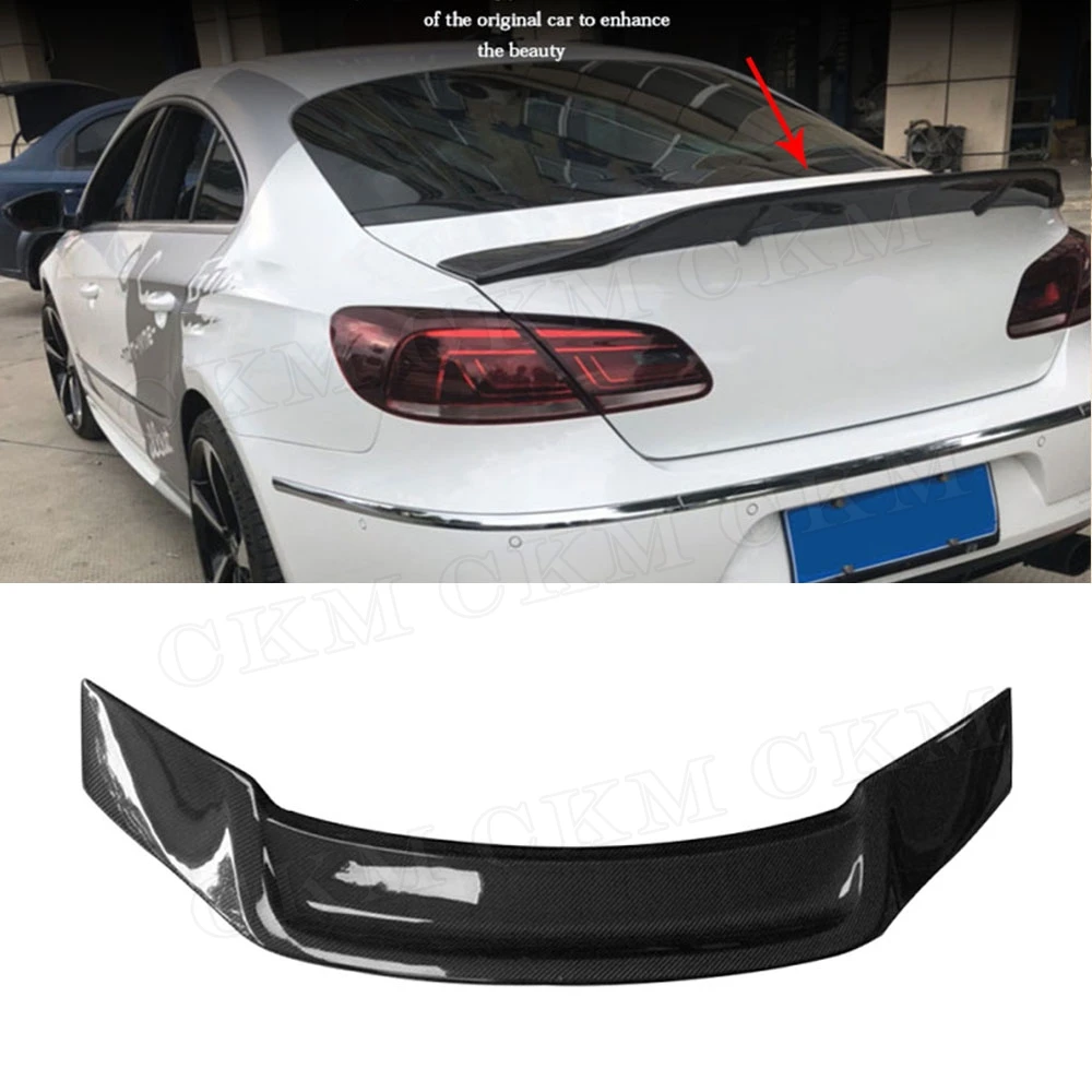 Задний спойлер из углеродного волокна для Volkswagen VW Passat CC Sandard 2009-2018 R Style Boot Lip Wings