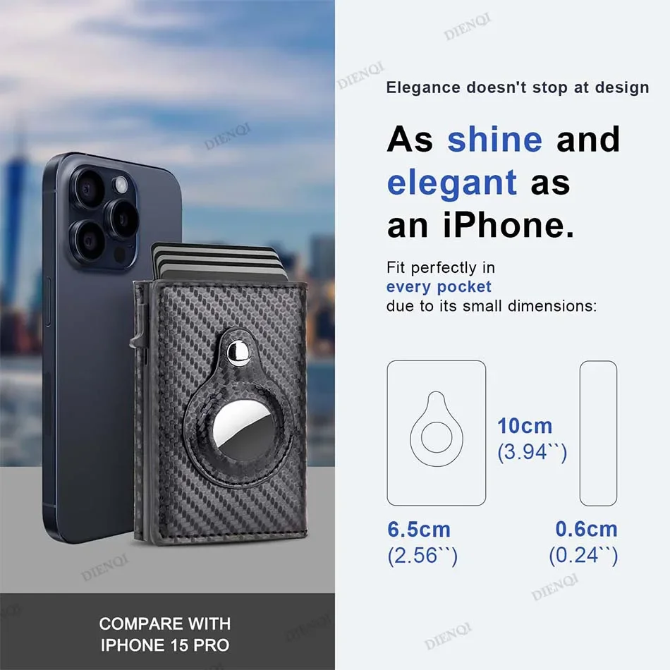 Унисекс радиочастотная идентификация держатель для кредитных карт деловой