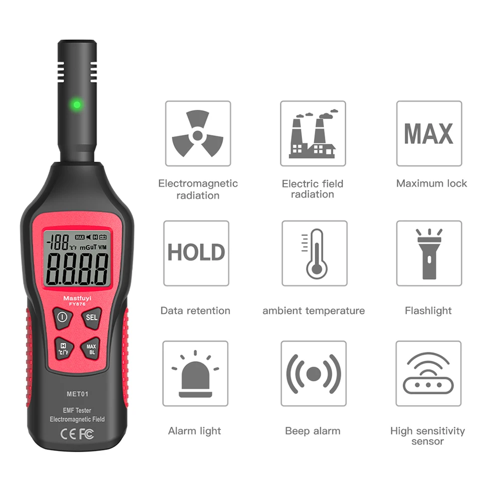 Electromagnetic Radiation Detector Geiger Counter Dosimeter Nuclear EMF Meter High Precision Dozimeter | Инструменты