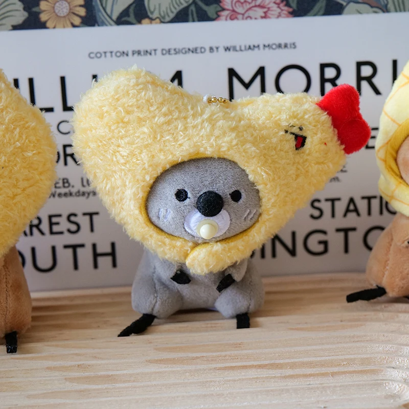 10 см милый перечный Медведь кукла головной убор накидка Сделай Сам креативная