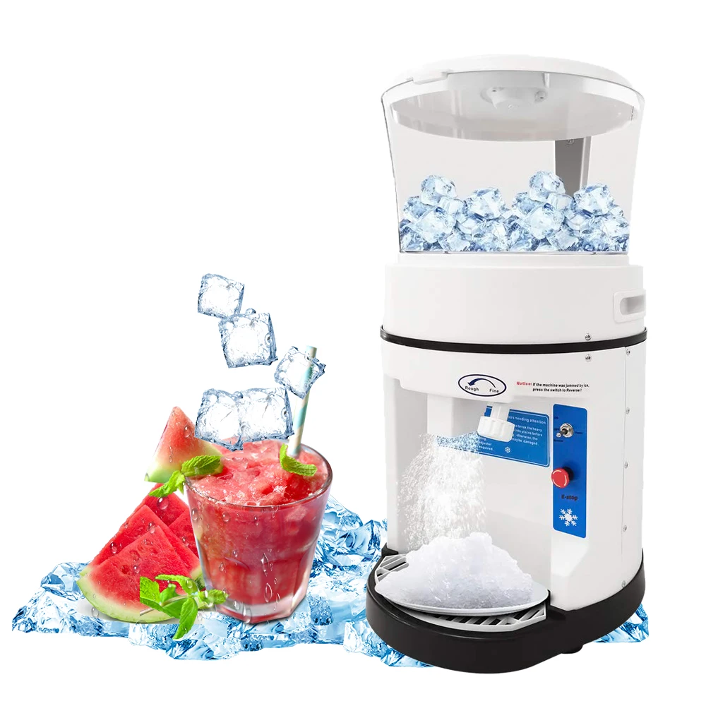 Desk-top large-capacity drum ice crusher commercial hot pot milk tea Japanese food hotel restaurant commercial ice shaver