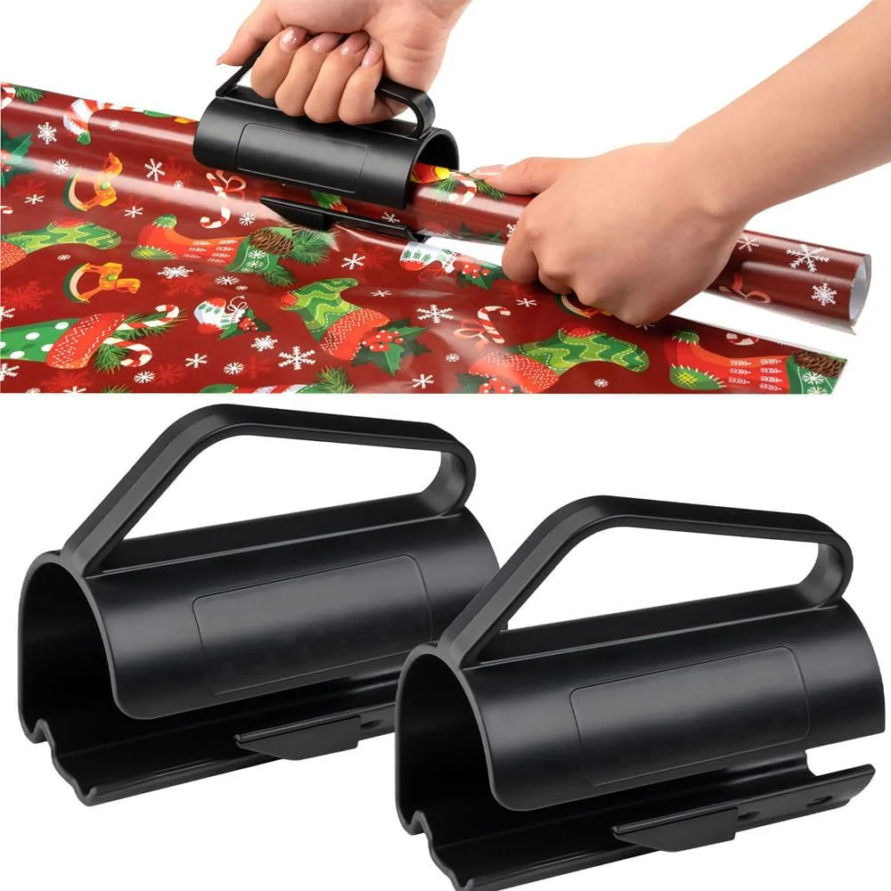 

Christmas Gift Wrapping Paper Cutter Manual Corner Rounder Gift Wrap Paper Cutter Craft Knife Roll Sliding Line Cut Trimmer