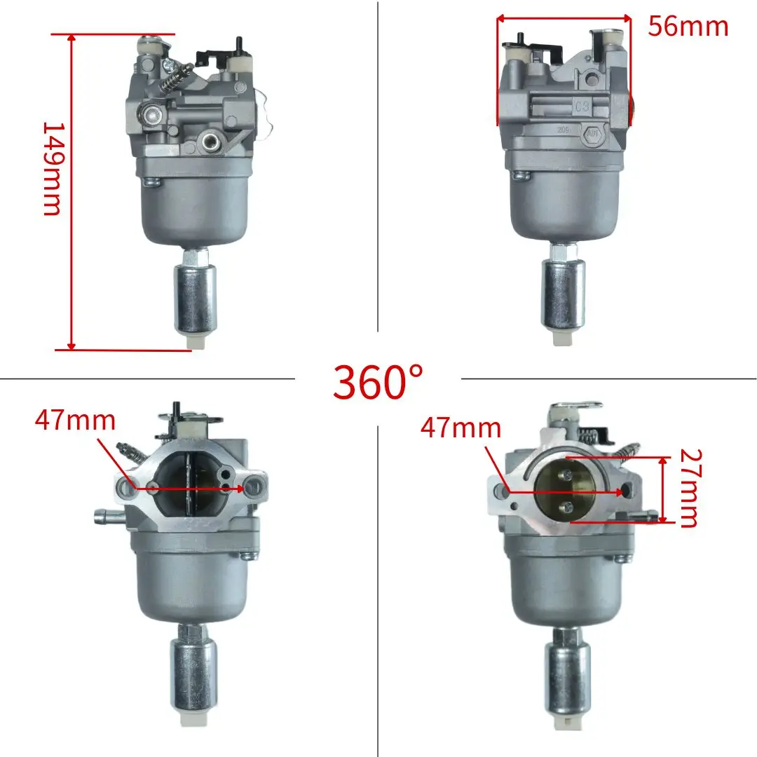 Фото Для Briggs & Stratton Nikki 33R877 594601 594605 697216   31P677 799256 795366 331877 698945   двигатель 17-21 л.с. 792036   Карбюратор №2