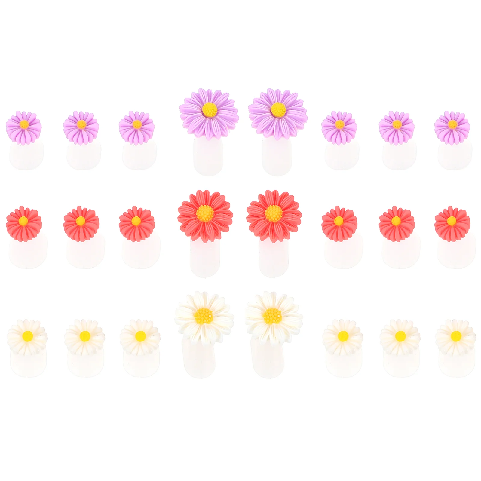 

Toe Spacers for Feet Pedicure Toe Separators Set Toe Separators Daisy Flower Silicone Toe Separators