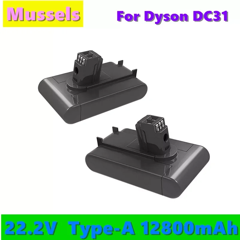 100% новый литий-ионный аккумулятор 12800 мАч (тип A) 22,2 в для Dyson DC35, DC45 DC31, DC34, DC44, DC31 Animal, DC35 Animal,917083-01