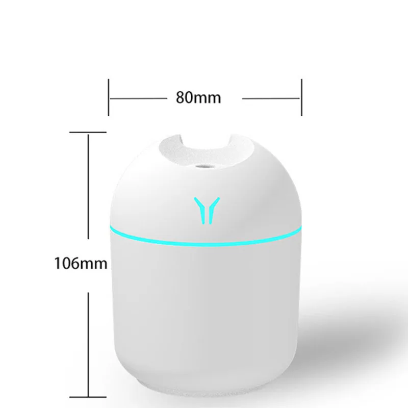 FunShing 250ml Mini Air Humidifier Purifier Car USB Aroma Essential Oil Diffuser Led Light Ultrasonic Mist Maker Home Appliance |