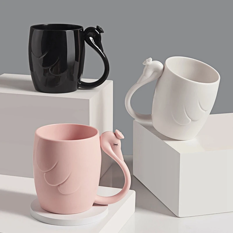 Домашняя креативная пара чашка для чистки рта студенческий лебедь пластиковая