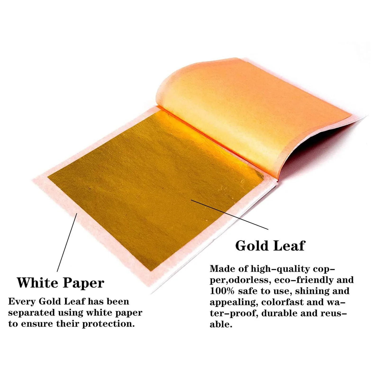 100/200 листов бумажные листья из искусственной золотой и серебряной фольги |