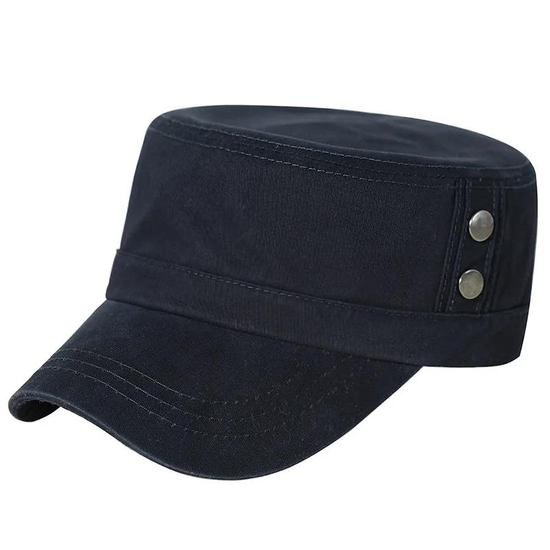 

Men's New Creative Design Flat Top Baseball Cap Ladies Cotton Double Breasted Fashion Travel Sports Outdoor Hiking Fitted Hat