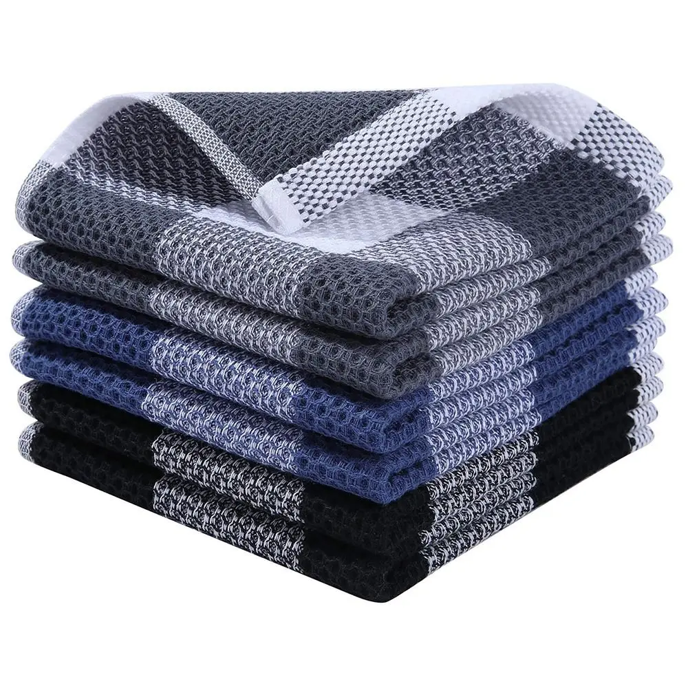 

Квадратная сетка из натурального хлопка, утолщенное быстросохнущее полотенце для лица, чистящее полотенце, полотенце для мытья, кухонная т...