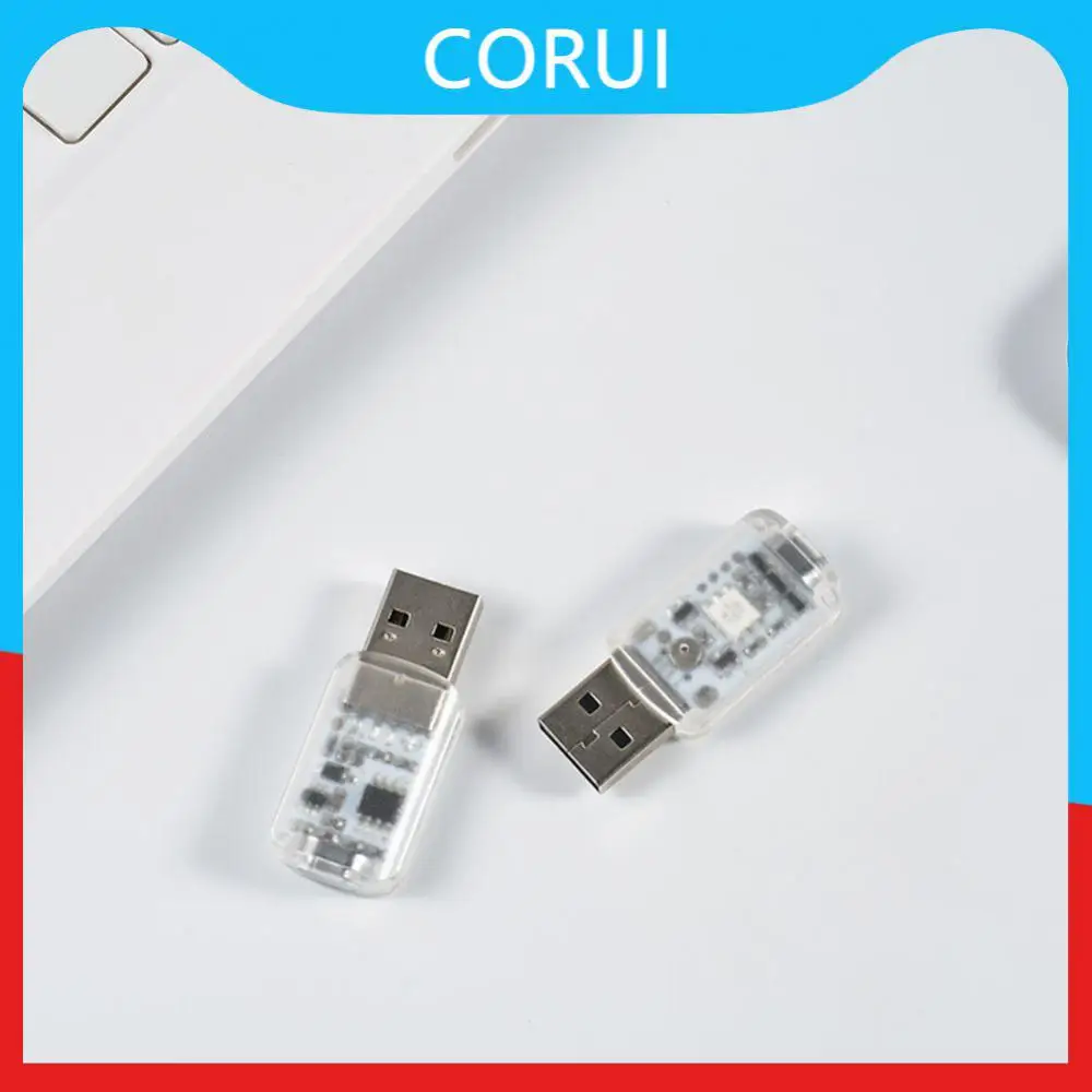 

5v/1a Led Atmosphere Lights Usb Powered Touch Switch Car Usb Night Light Voice-activated Color Change Longer Life 1pcs 1w