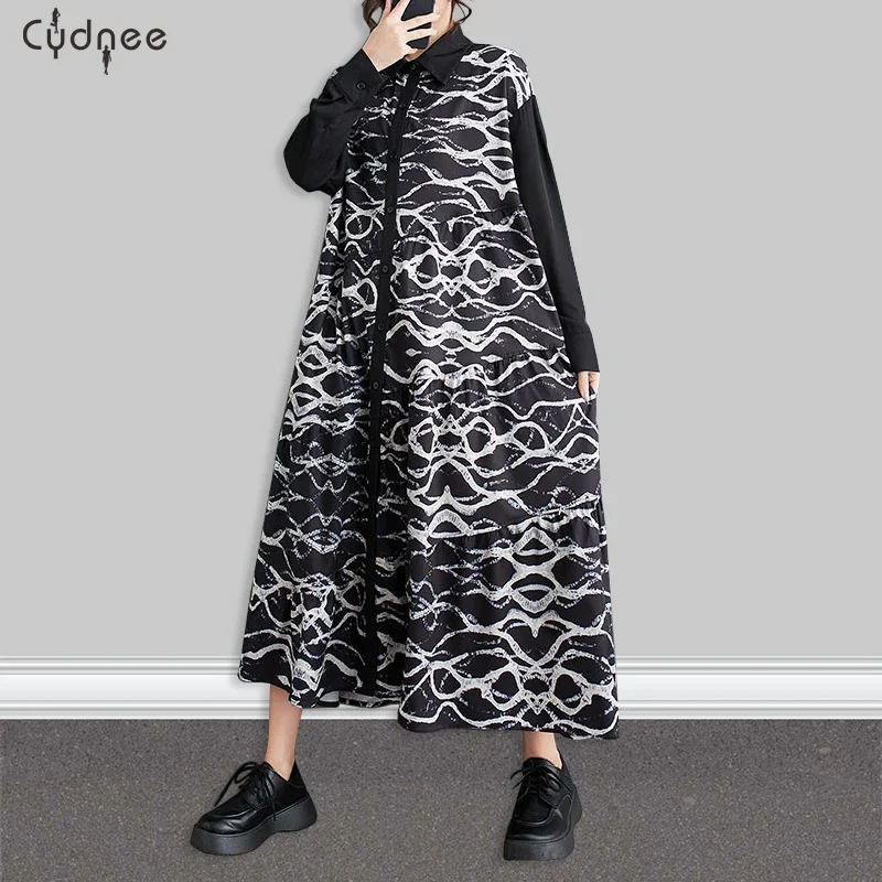 Женское неравномерно окрашенное платье-рубашка большого размера в мраморном