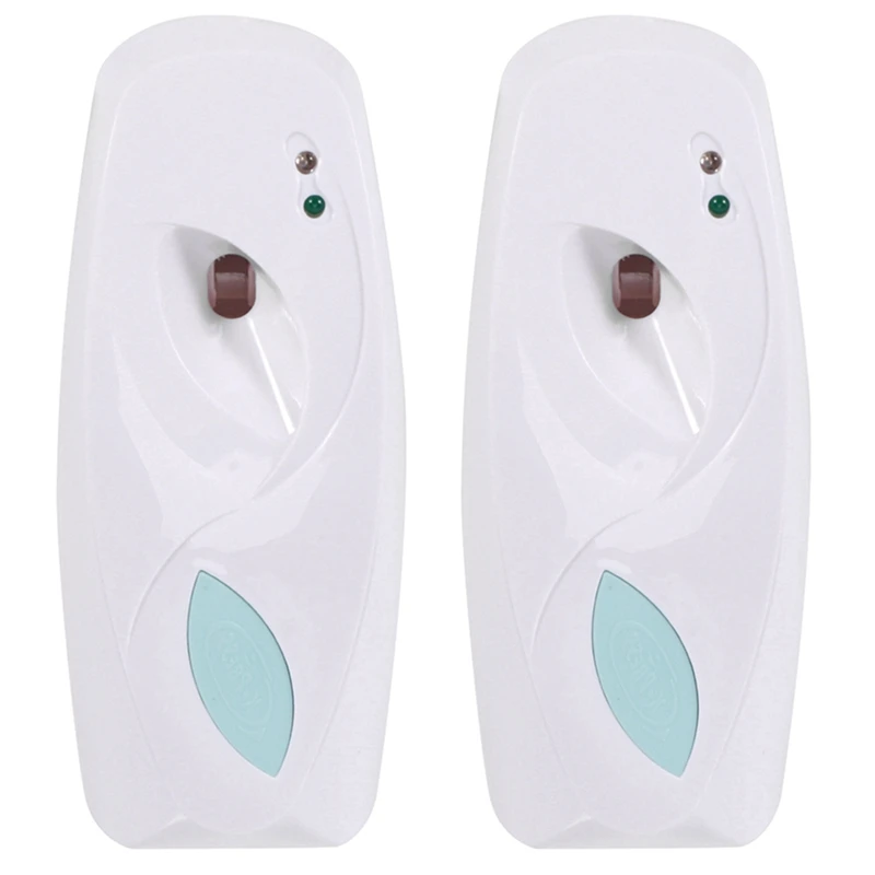 

2X Wall-Mounted Automatic Air Freshener Light Sensor Aromatherapy Machine 300 Ml Perfume Jar Toilet Home