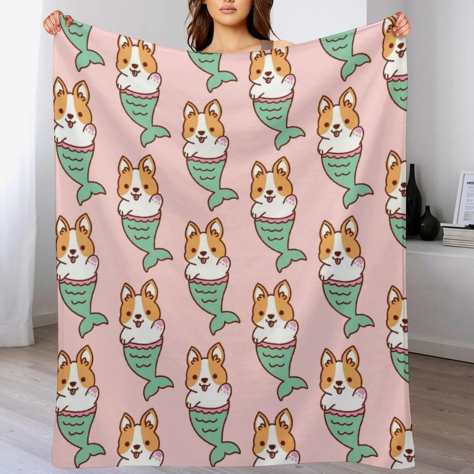 Русалка Корги — милый корги милая русалка одеяло с милой собакой
