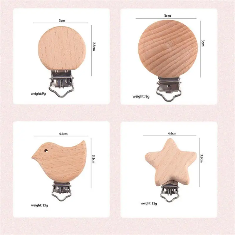 Зажим Speenkoord для прорезывания зубов зажим соски мультяшный пустышки из бука