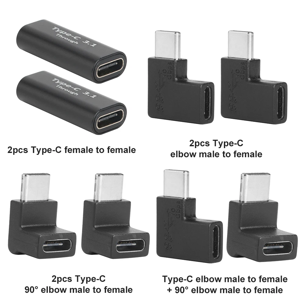 

USB Type C to USB Type C Adapter PD Fast Charging Data Sync Converter Gender Changer Accessory