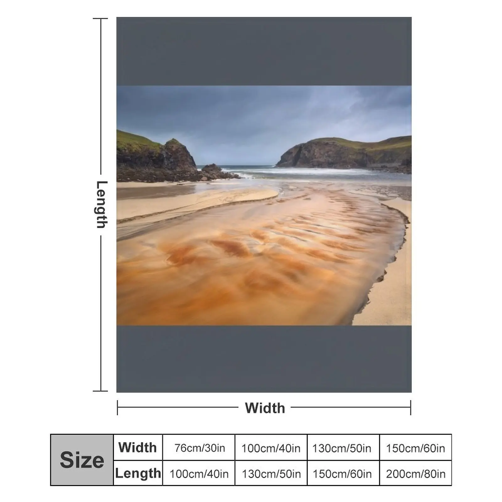 Дальчеб Трай Дайл Биг Остров Льюис Шотландии. Одеяло теплое зимнее модное одеяло