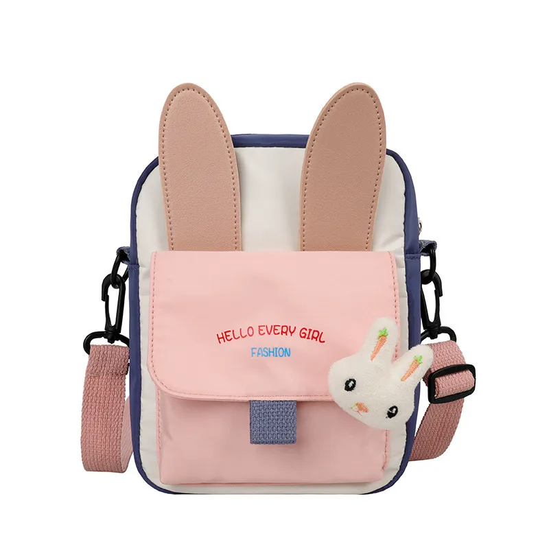 

Women Bag Shoulder Messenger Bag Rabbit Cute Korea Japan Mini Mobile Phone Canvas Small Coin Purse Crossbody Bag Purse
