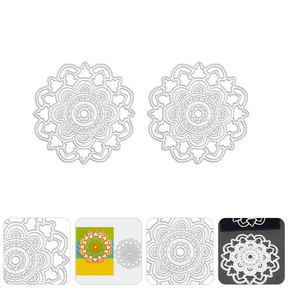 

2Pcs Carbon Steel DIY Die Cutting Stencil Scrapbooking Cutting Die Supplies