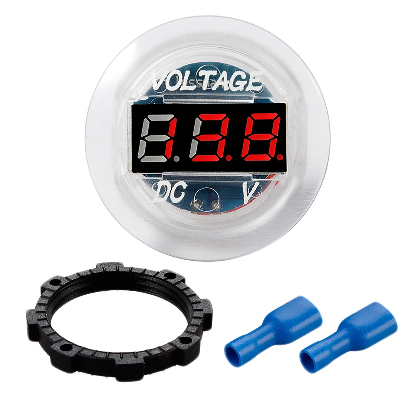 Цифровой вольтметр со светодиодный Ной панелью 12 В-24 В |