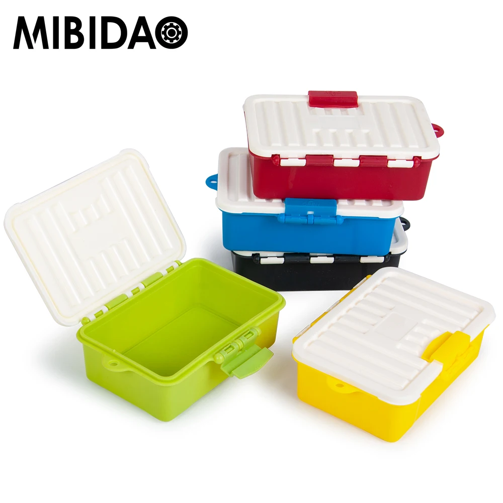 

Пластиковый мини-ящик для хранения Mibidao, инструмент для TRX4 Axial SCX10 90046 1/10 1/12 RC Rock Crawler, аксессуары для украшения автомобиля