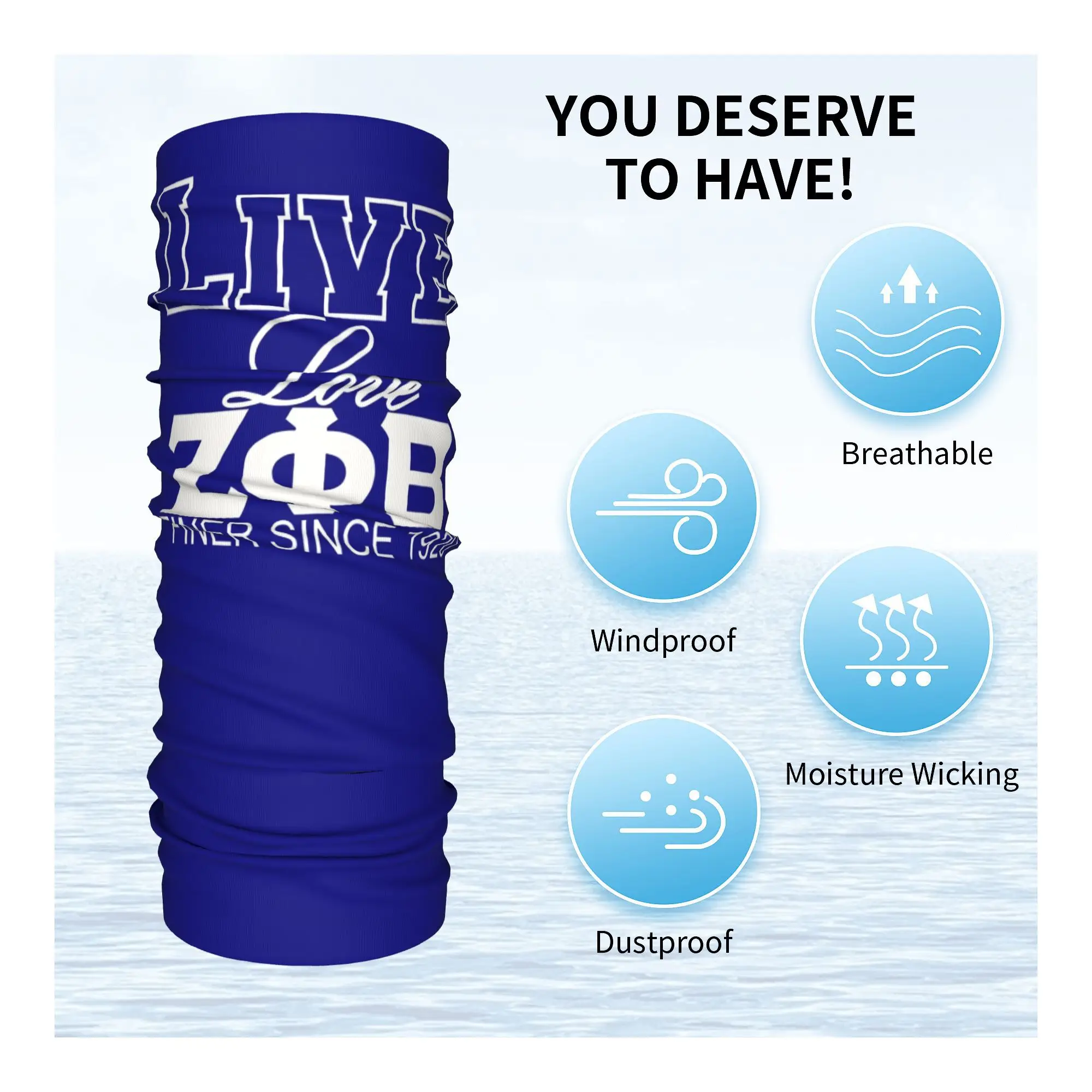 Custom Live Love ZPB 1920 бандана для шеи теплый женский и мужской зимний походный лыжный