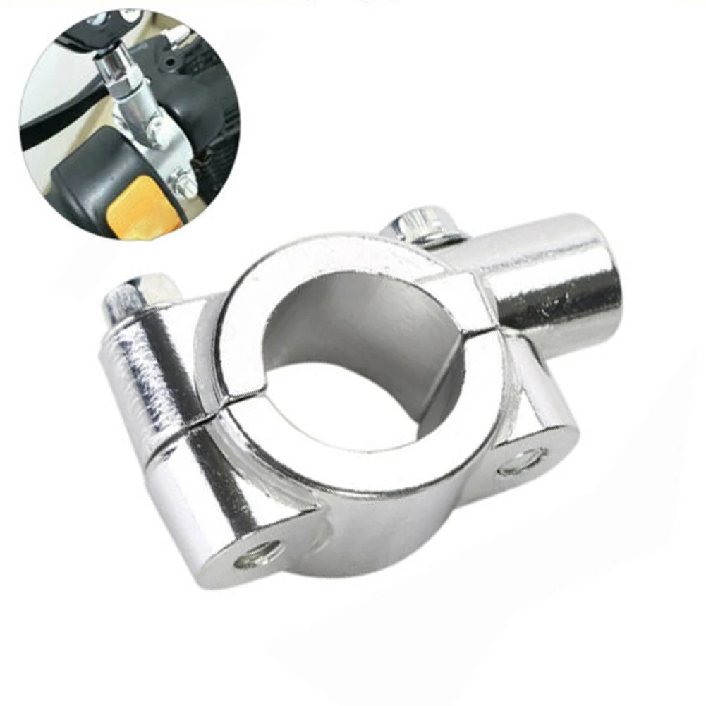 

10MM 7/8" Universal Chrome Motorcycle Handlebar Mirrors Mount Holder Clamps Adaptor Aluminum Alloy Mirror Clamp For Motorcycle