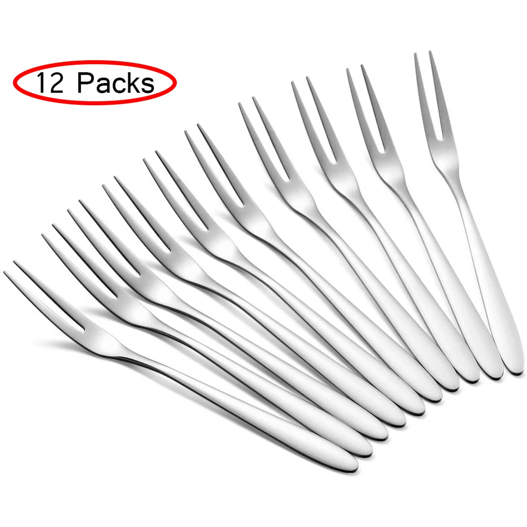 

Elegant 5Pcs Stainless Steel Fruit Forks Ideal for Desserts Cakes and Salads Suit Every Occasion Perfect for Gift Giving