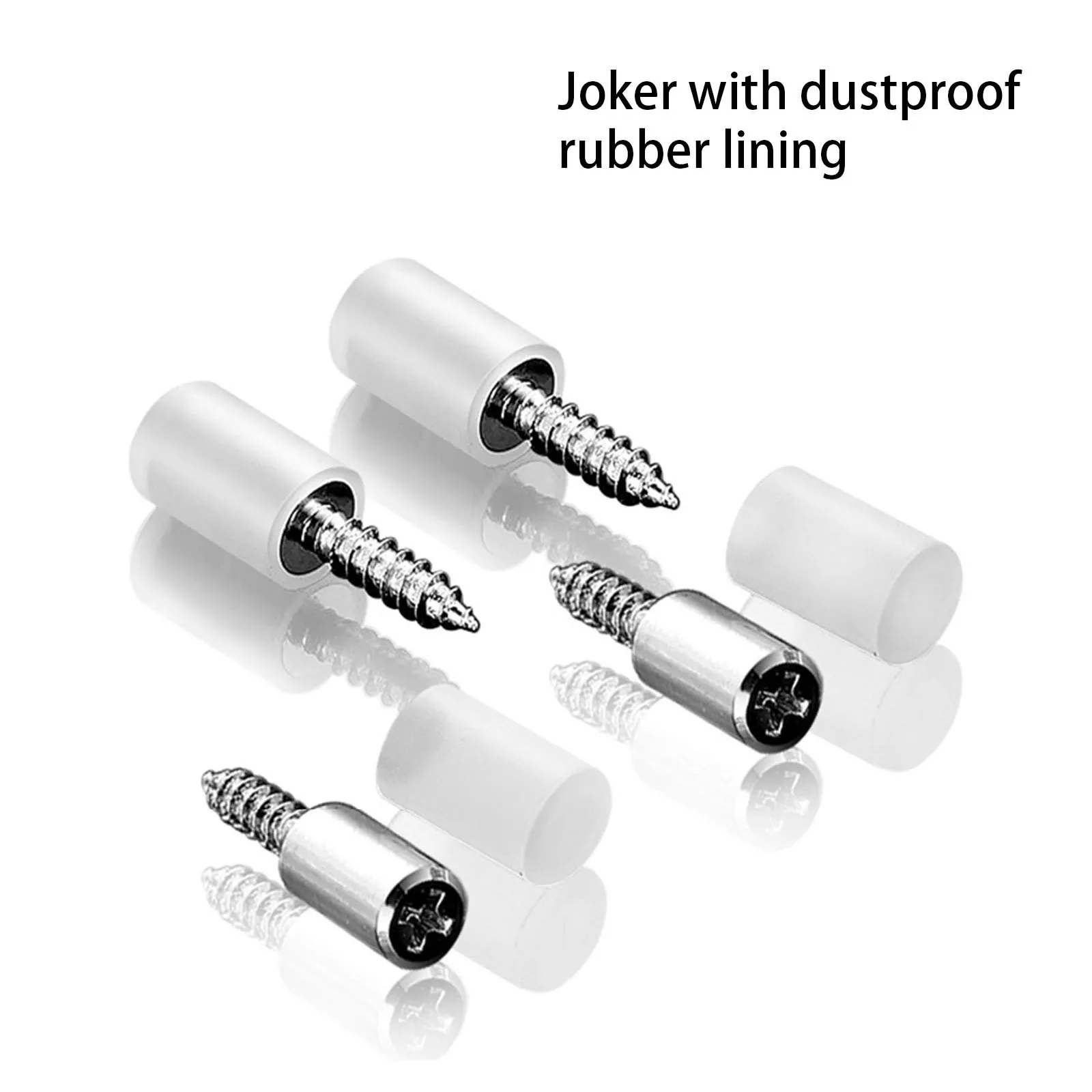 

20/50pcs Cross Self-tapping Screw With Rubber Sleeve Laminate Support Homemade Wardrobe Cabinet Glass Hard Nonslip Partition Nai