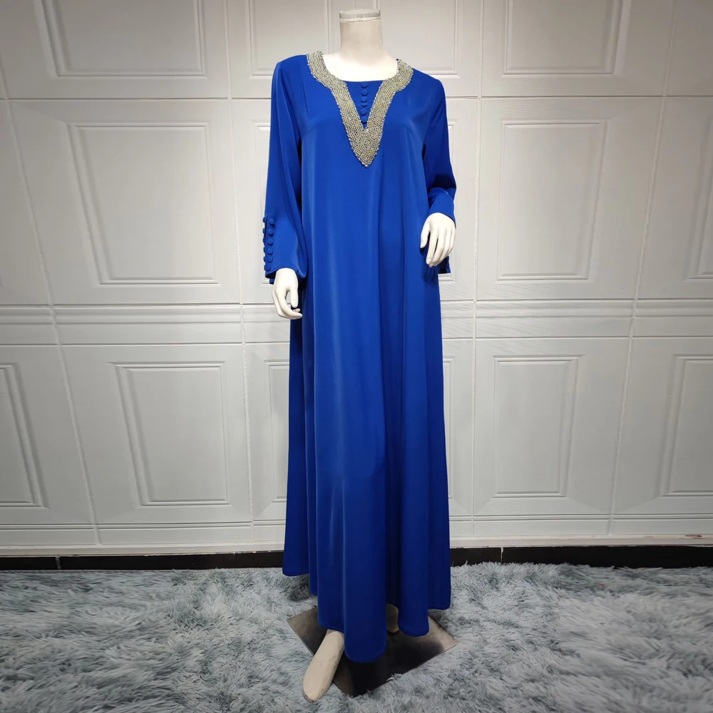 Muslim Kaftan Abaya Dress Kimono Women Dubai Turkish African Boubou Islamic Clothing Arabic Dresses Jelaba Femme Musulman
