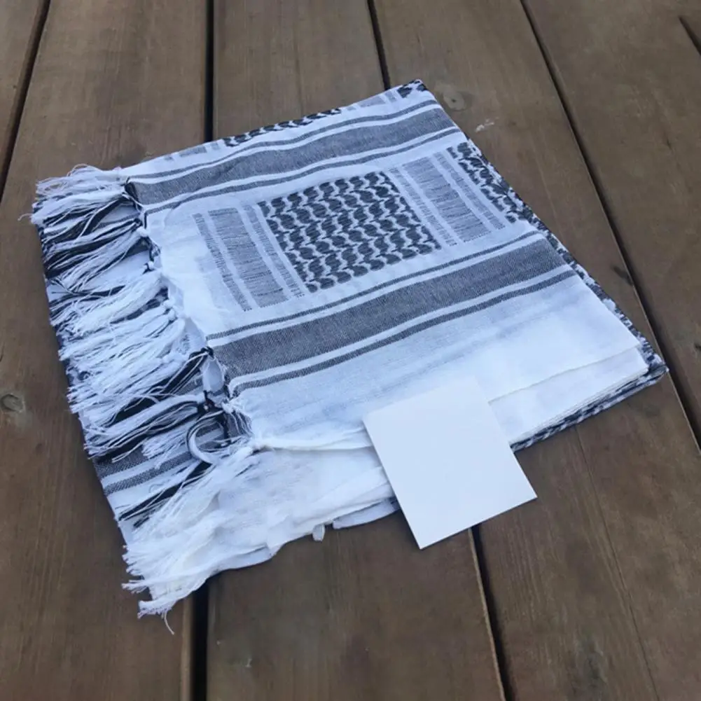 

Tassel Scarf Vintage Printed Sunshade Scarf with Tassel Detailing Stylish Unisex Shawl for Offering Neck Protection Square Scarf