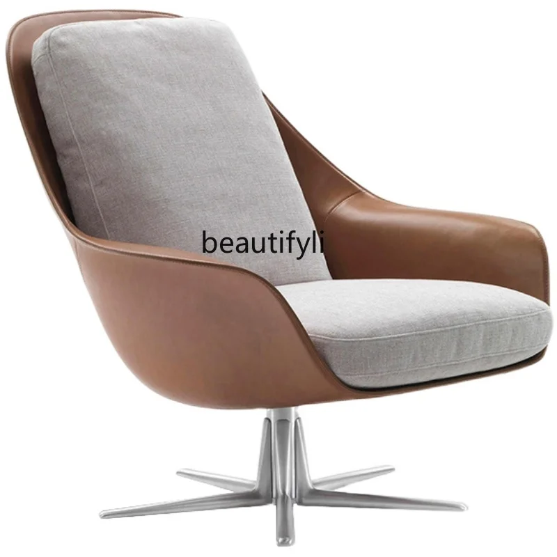 

zqNordic Light Luxury Single Sofa Italian Minimalist Modern Living Room Leisure Art Chair Wingback Chair Furniture