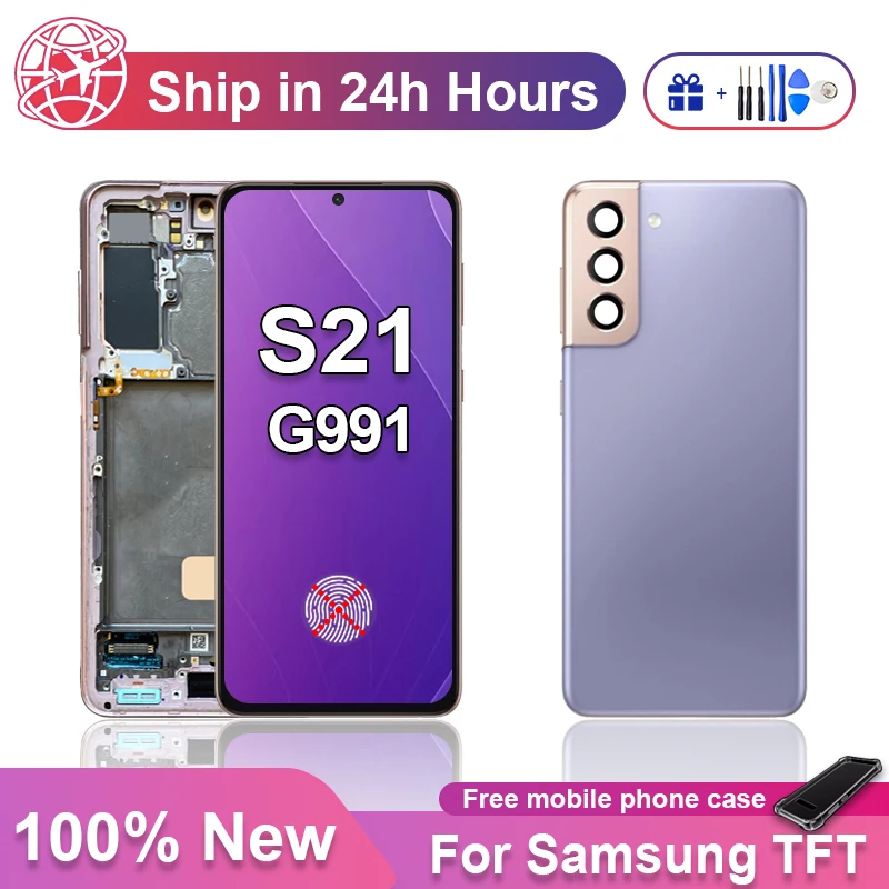 Для S21 TFT-экран для Samsung Galaxy 5g ЖК-сенсорный экран G991F G991U G991N G9910 Дисплей Цифровая