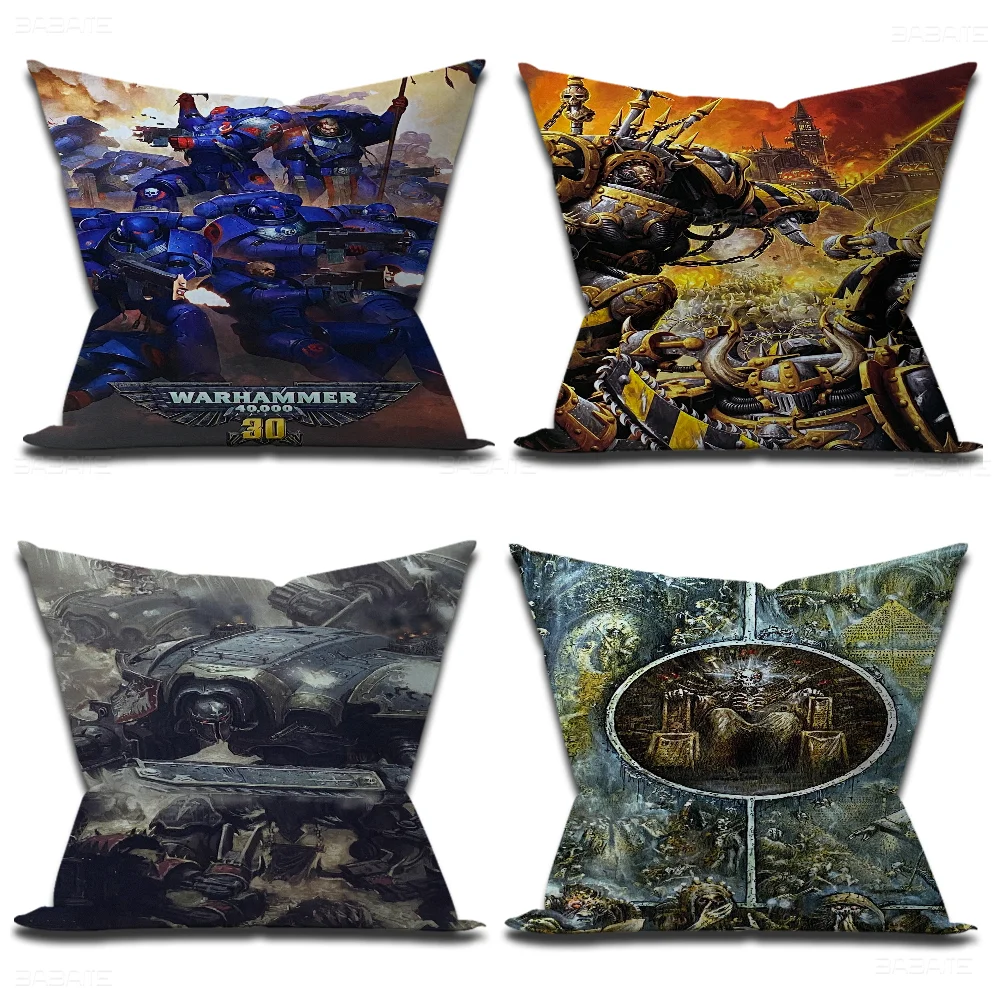 Game W-Warhammer-40K Pillow Cushion Cover Pillowcase Living Room Sofa Home Decor Customized
