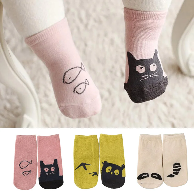 

Мультяшные Детские хлопковые носки с милым рисунком животных детские носки средней длины кавайные нескользящие носки для пола для маленьких мальчиков и девочек 말