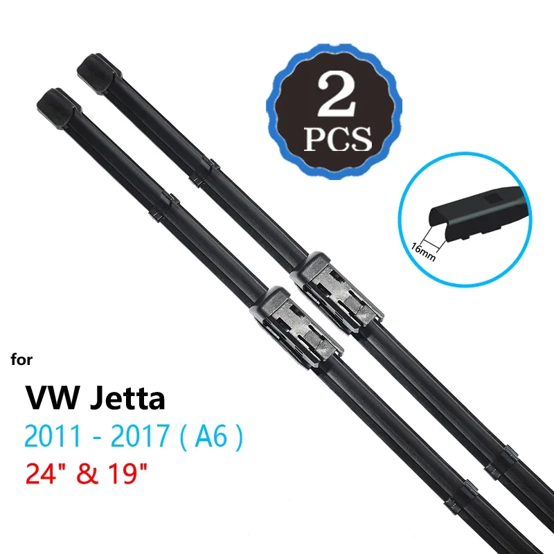 

2 шт. лезвия автомобильных дворников для Volkswagen VW Jetta A5 A6 2005 ~ 2017 аксессуары 2006 2008 2010 2011 2012 2016 наклейка на переднее лобовое стекло