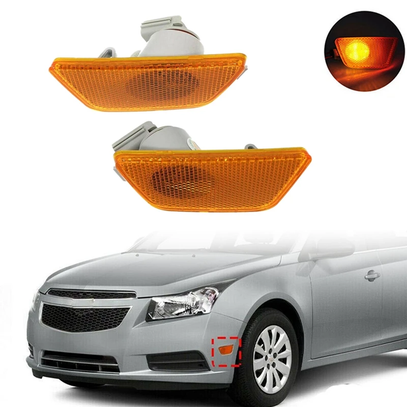 

42334144 / 42334145 Car Side Marker Turn Signal Light Side Fender Warning Lamp With Bulb For Chevrolet Cruze 2011-2015